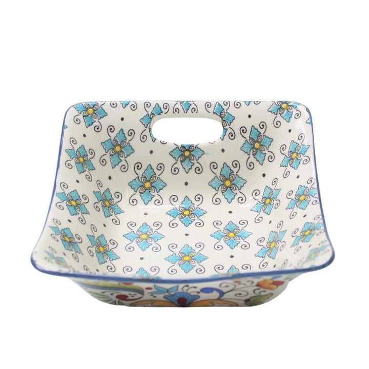 Bols carrés en porcelaine avec poignées