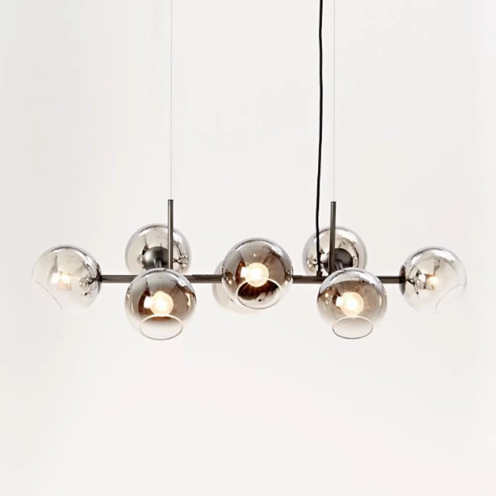 Empire Lighting Astra 8-Light Spherical Glass Linear Pendant 