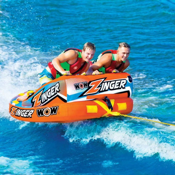 WOW - Bouée gonflable et tractable Zinger pour 1 ou 2 personnes