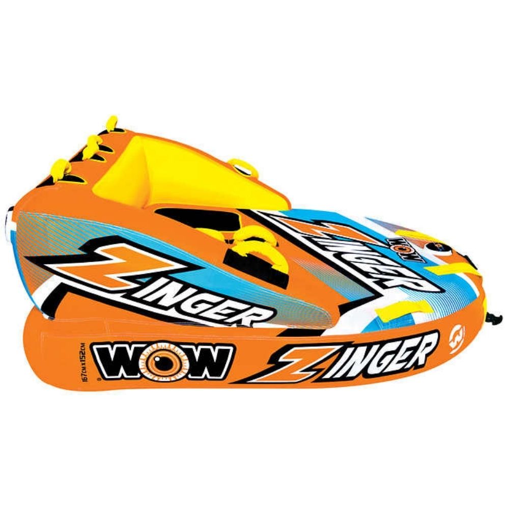 WOW - Bouée gonflable et tractable Zinger pour 1 ou 2 personnes