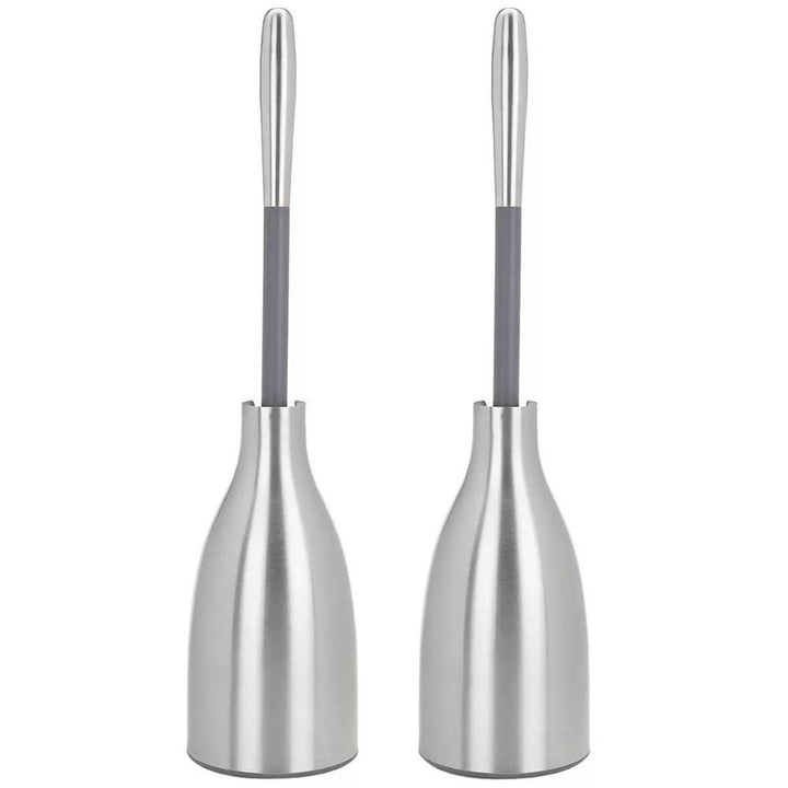 Polder - 2 stainless steel toilet brush holders