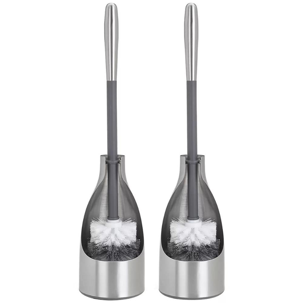 Polder - 2 stainless steel toilet brush holders