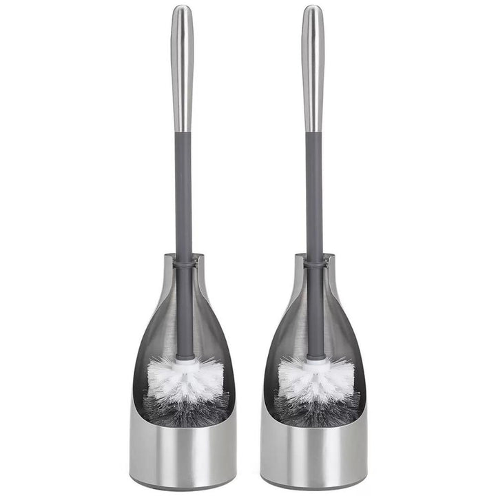 Polder - 2 stainless steel toilet brush holders