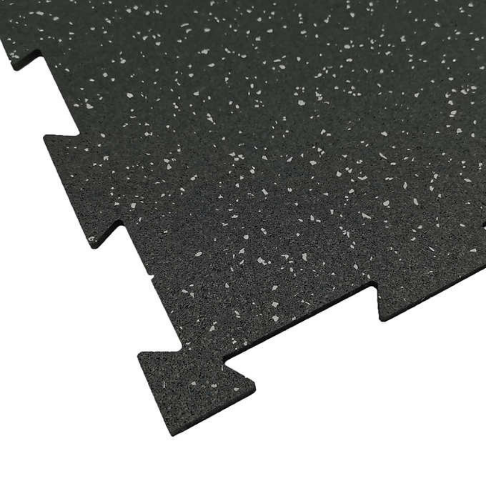 Rubber King Challenger Series Interlocking Floor Tiles - 10-Pack