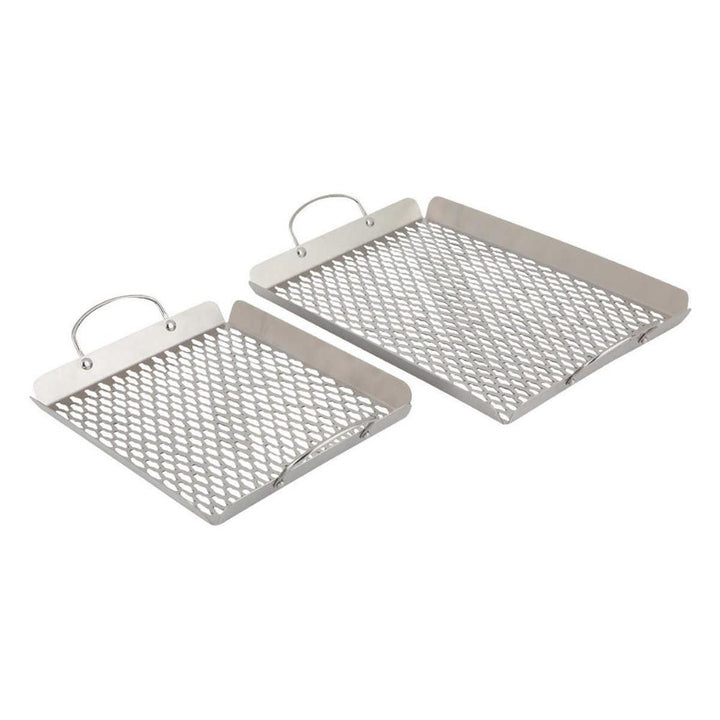 Paniers pour BBQ en acier inoxydable, 2 pièces