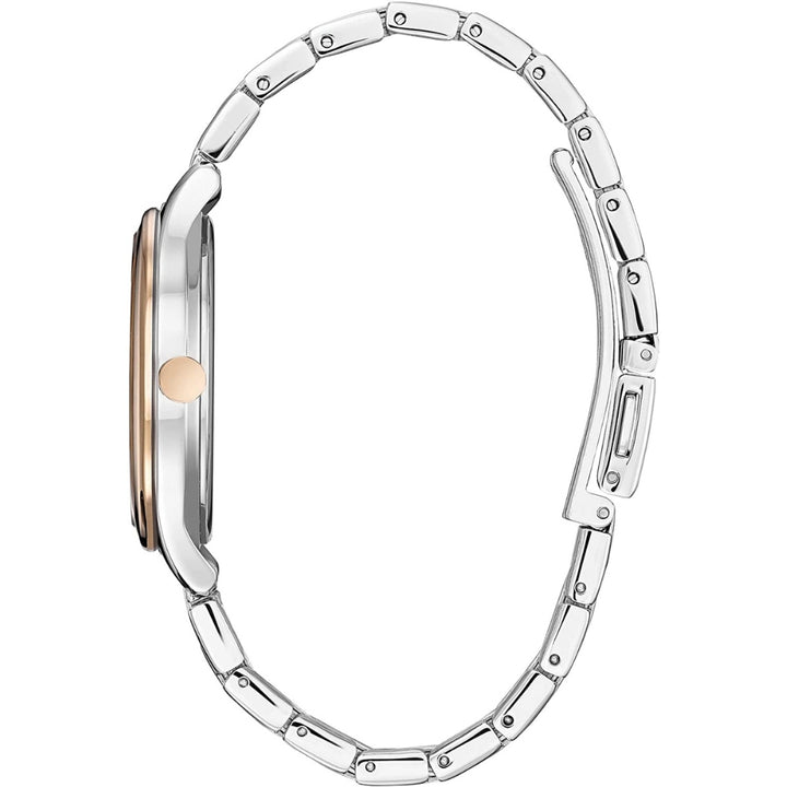 Citizen Eco-Drive - Montre en acier inoxydable bicolore pour femme (EM0506-51A)