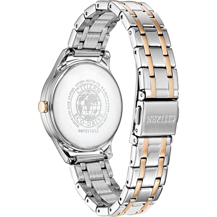 Citizen Eco-Drive - Montre en acier inoxydable bicolore pour femme (EM0506-51A)