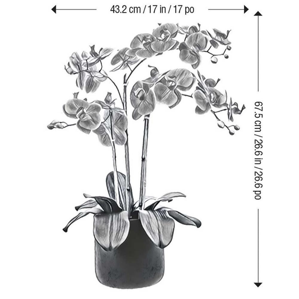 CG Hunter - Orchidée artificielle à 3,5 tiges