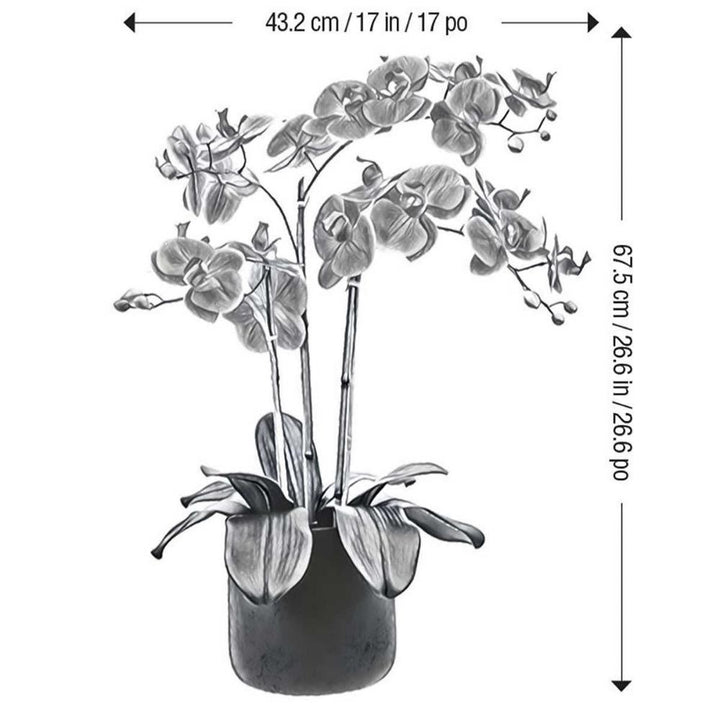 CG Hunter - Orchidée artificielle à 3,5 tiges