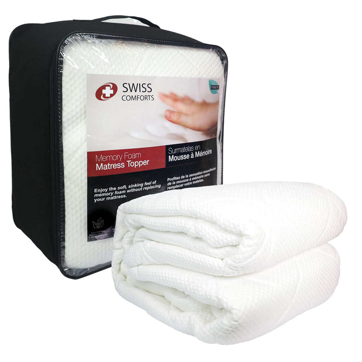Swiss Comforts - Protège-matelas en mousse viscoélastique et lyocell