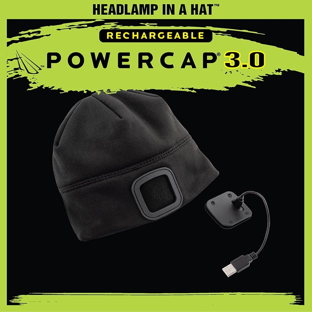 Powercap 3.0 - USB rechargeable headlamp cap with hands-free illumination 