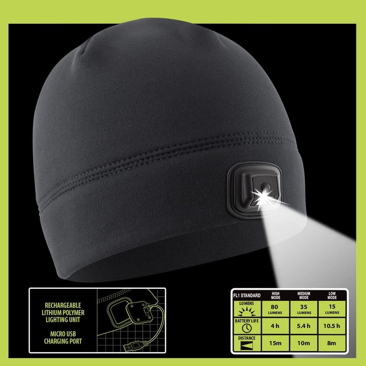 Powercap 3.0 - USB rechargeable headlamp cap with hands-free illumination 