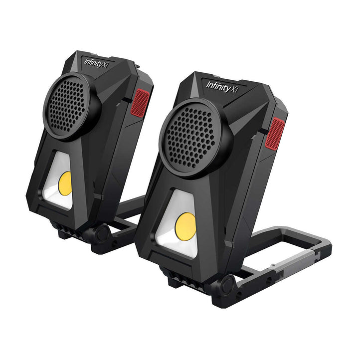 Infinity X1 - 2 lampes de travail avec hautparleurs Bluetooth