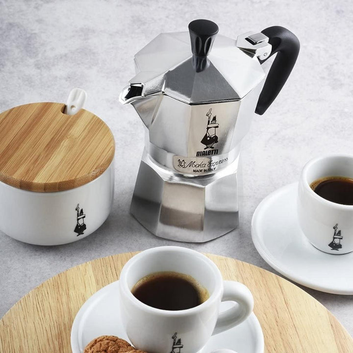 Bialetti - Moka Express : Machine à espresso emblématique pour cuisinière