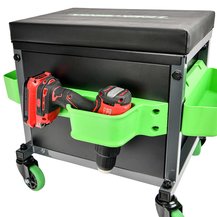 TrekTerra - Tabouret d'atelier avec rangement pour outils