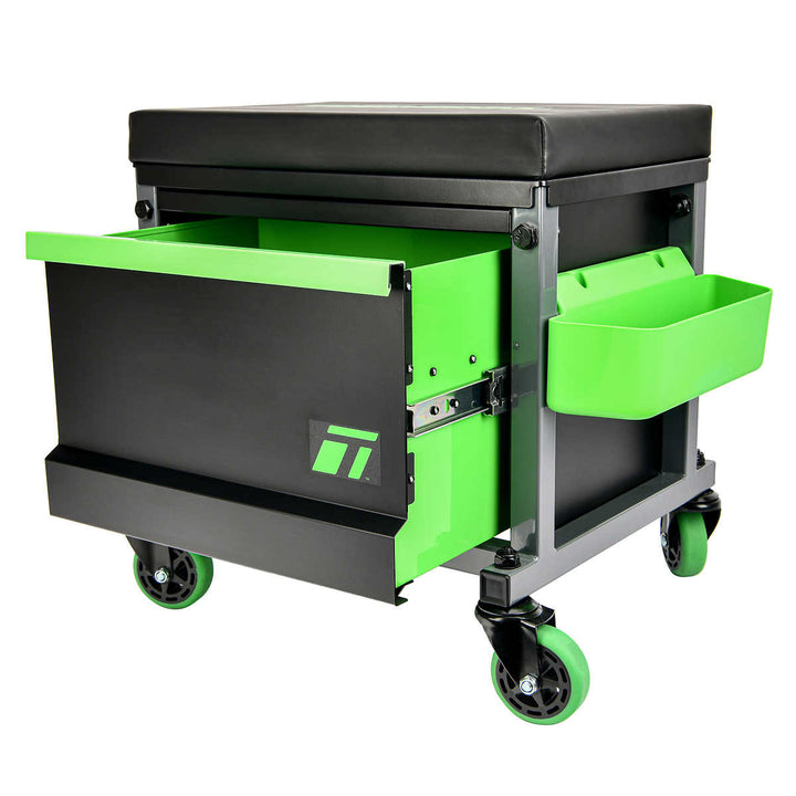 TrekTerra - Tabouret d'atelier avec rangement pour outils