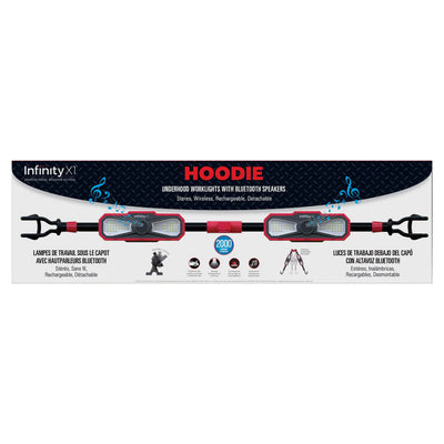 Hoodie - Lampe de travail sous le capot avec haut-parleurs Bluetooth
