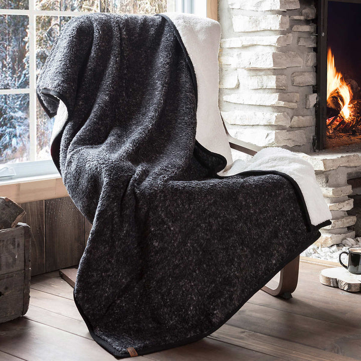 Roots Home – Jeté en Sherpa 50 po × 70 po