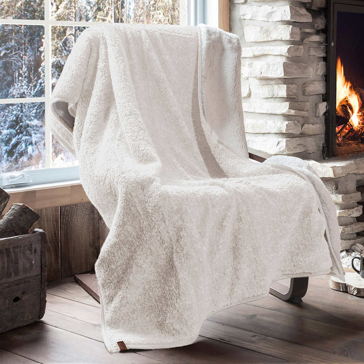 Roots Home – Jeté en Sherpa 50 po × 70 po