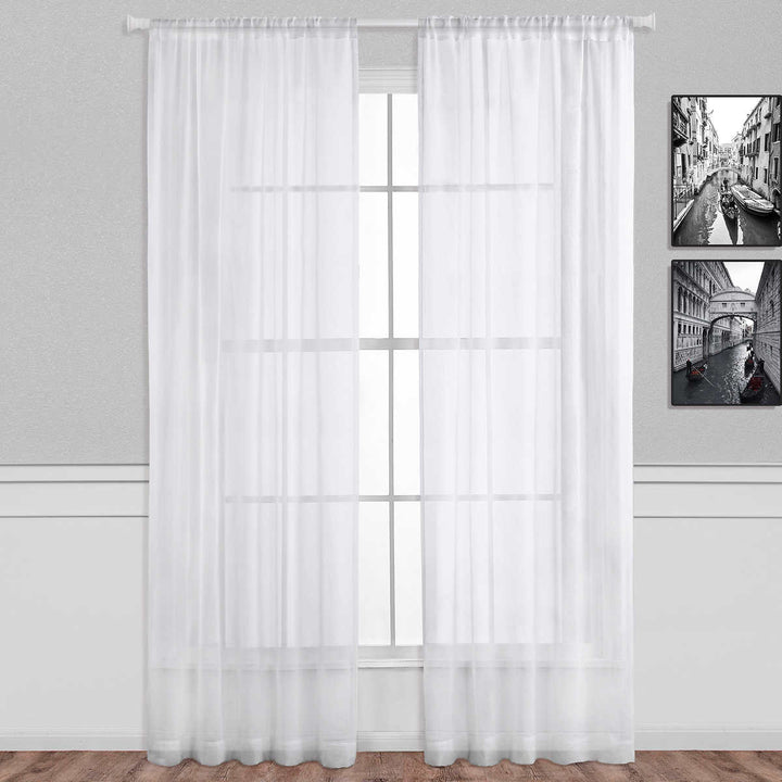 Taylor & Moxie - Voilages transparents - 2 panneaux - 52" x 90"