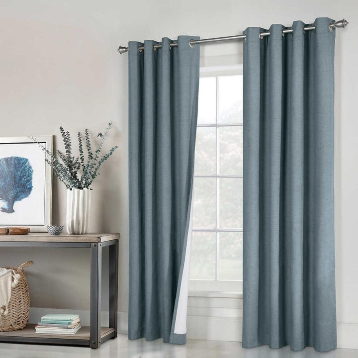 Couture - Ensemble de 2 panneaux de rideaux opaques solaires