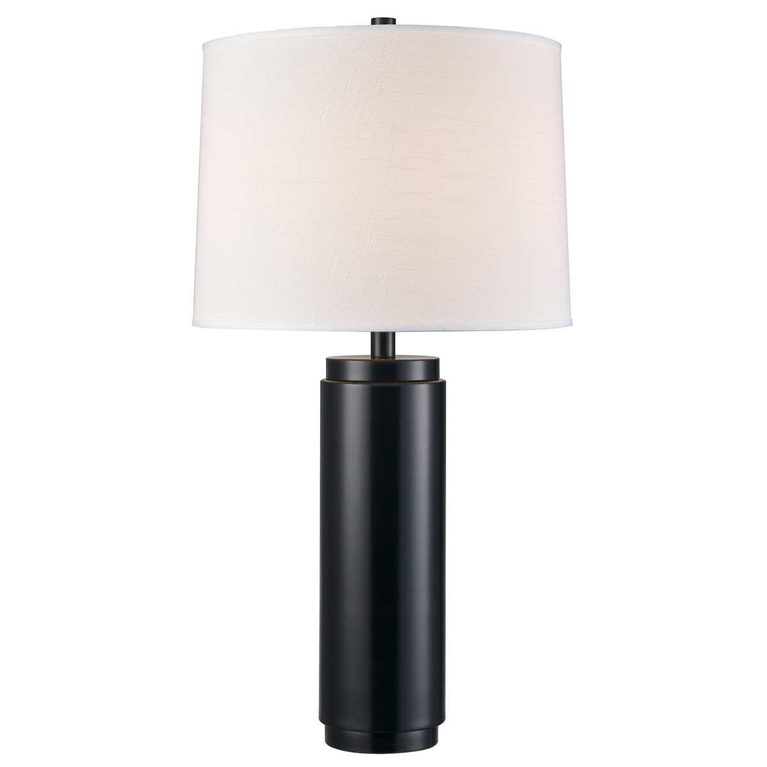 Bridgedport Design - Lampes à pied avec cylindre métallique, ensemble de 2