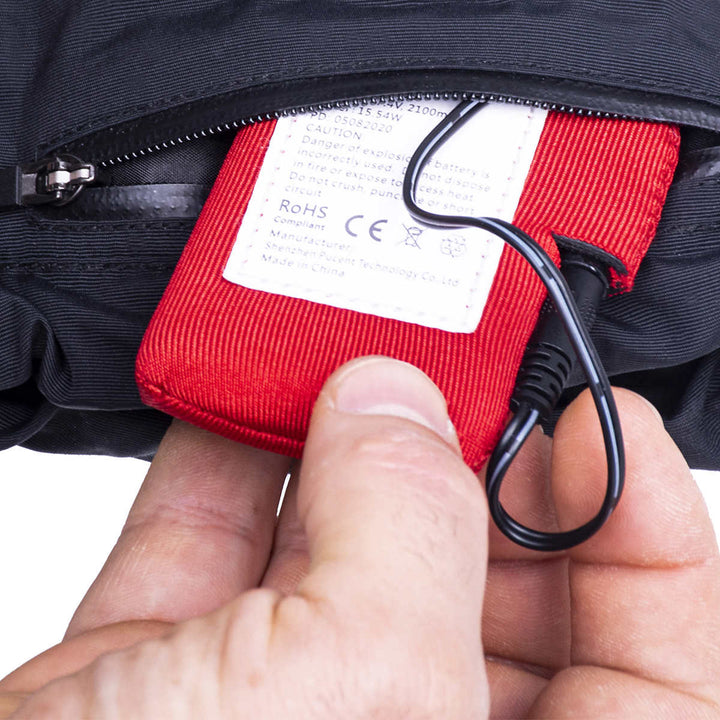Holmes - Gants de travail chauffant en cuir de chèvre avec batterie lithium polymère