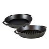 Lodge 2-Piece Cast Iron Dual Handled Grilling Set