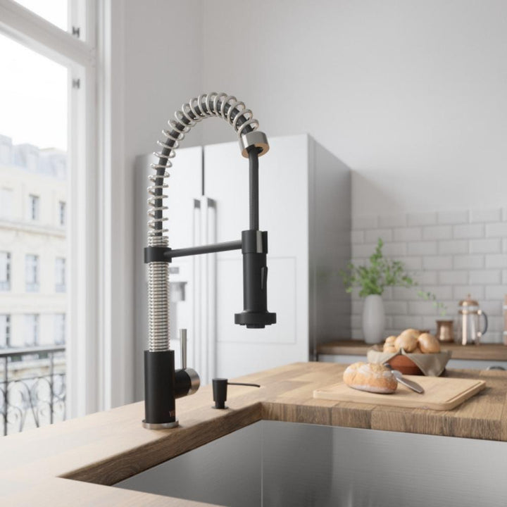 Vigo - Robinet de cuisine à bec rétractable EDISON