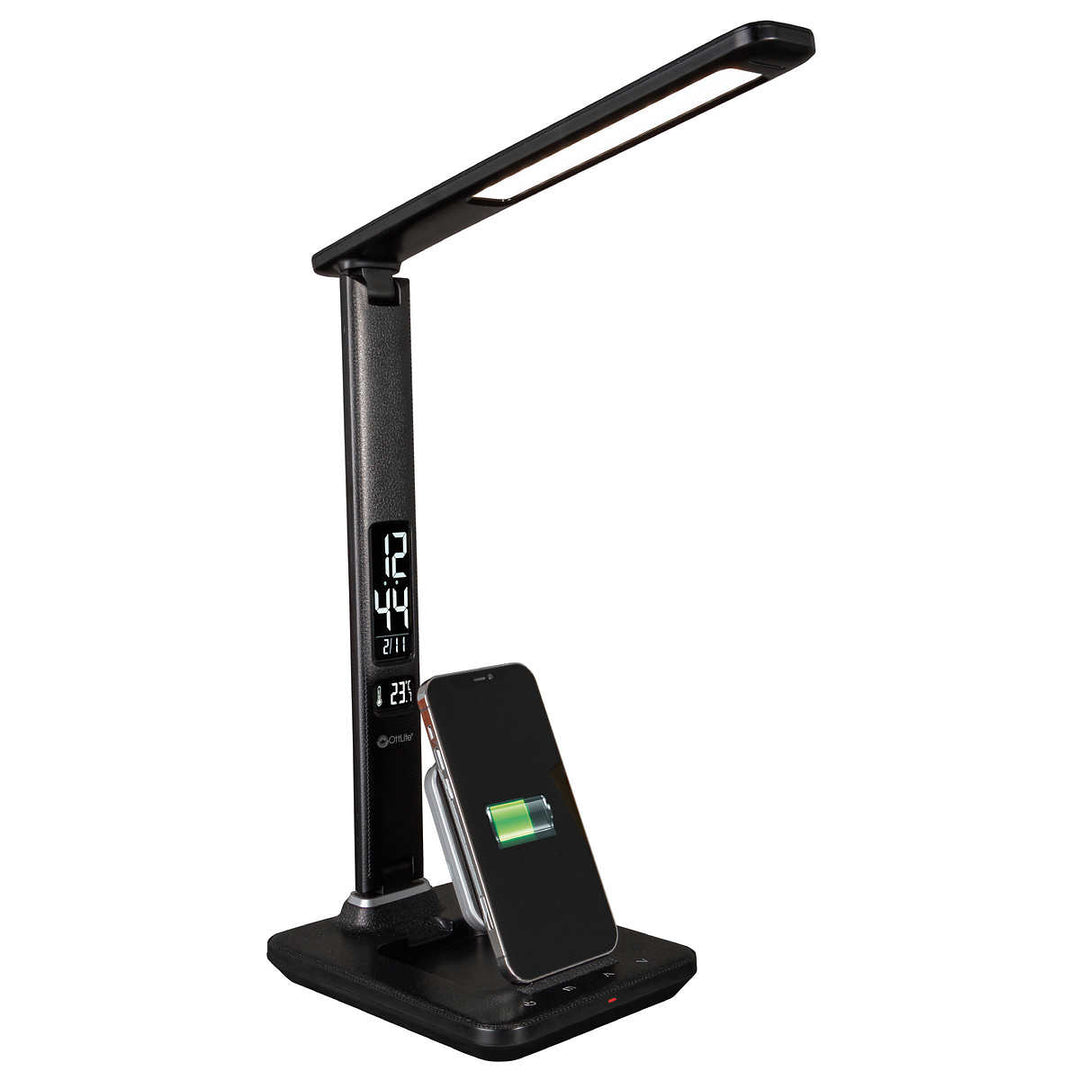 Ottlite - Lampe à DEL avec base de chargement sans fil extensible
