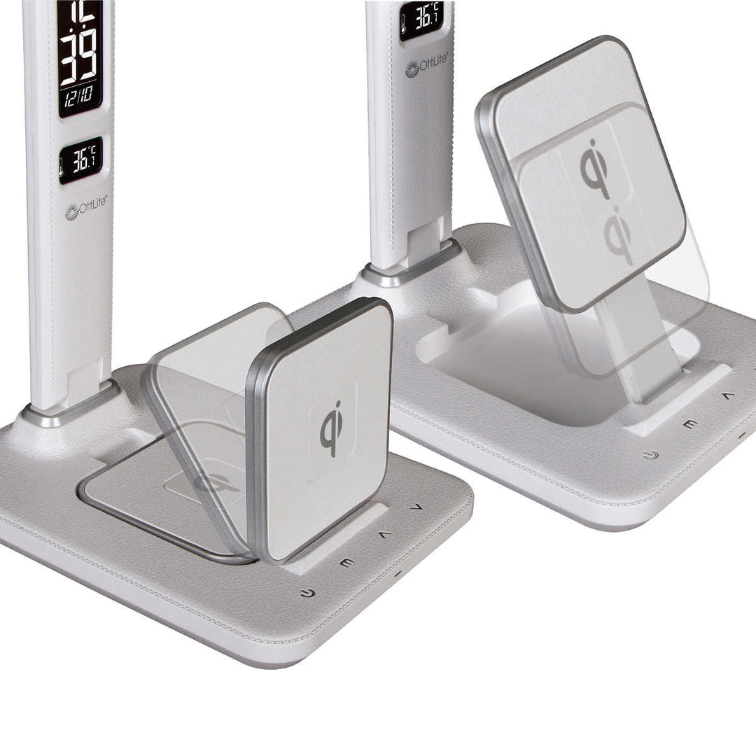 Ottlite - Lampe à DEL avec base de chargement sans fil extensible