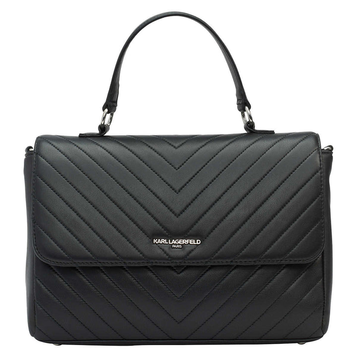 Karl Lagerfeld – Sac à main en cuir véritable modèle « Charlotte »