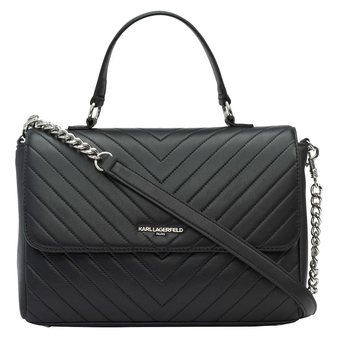 Karl Lagerfeld – Sac à main en cuir véritable modèle « Charlotte »