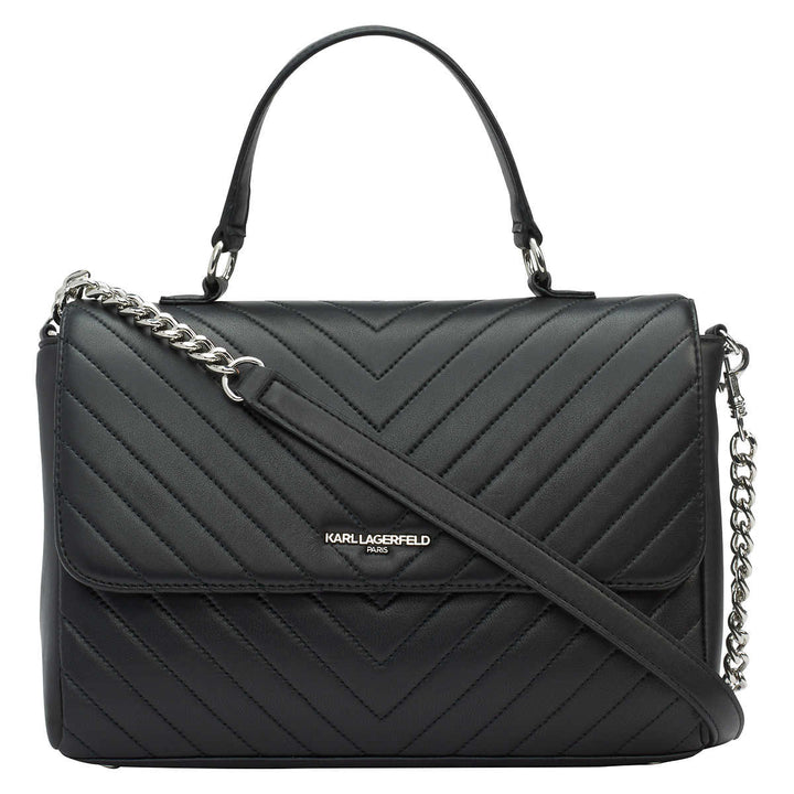 Karl Lagerfeld – Sac à main en cuir véritable modèle « Charlotte »