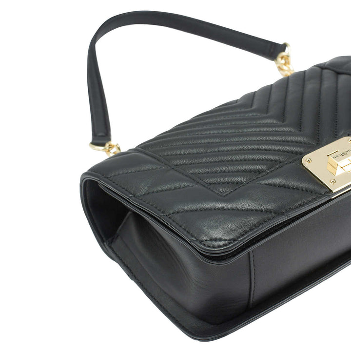 Karl Lagerfeld – Sac à bandoulière en cuir véritable modèle « Lara »