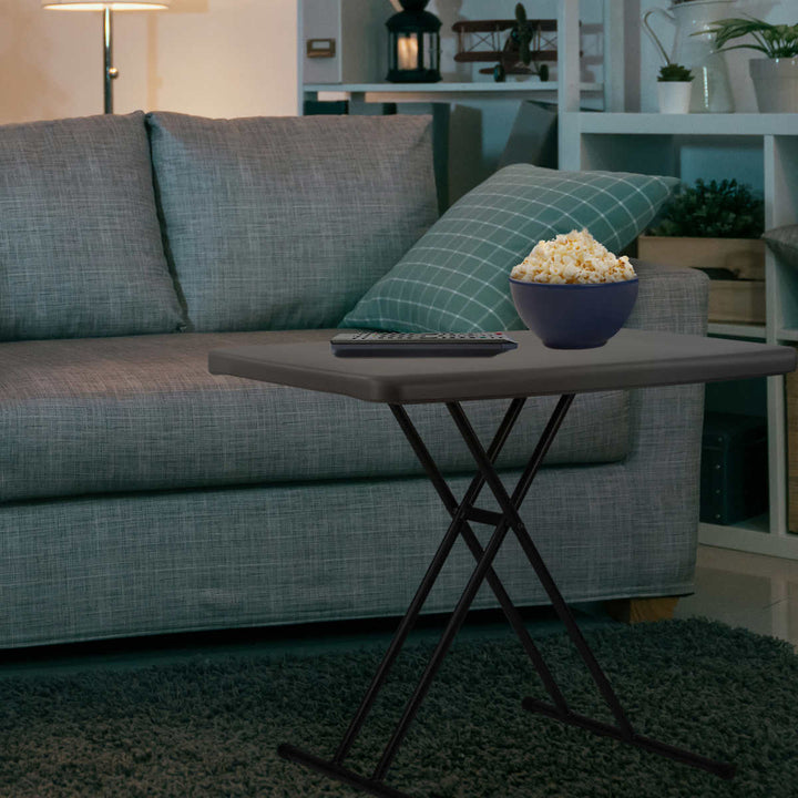 Star Elite - Table d’appoint pliante à hauteur réglable, paquet de 2