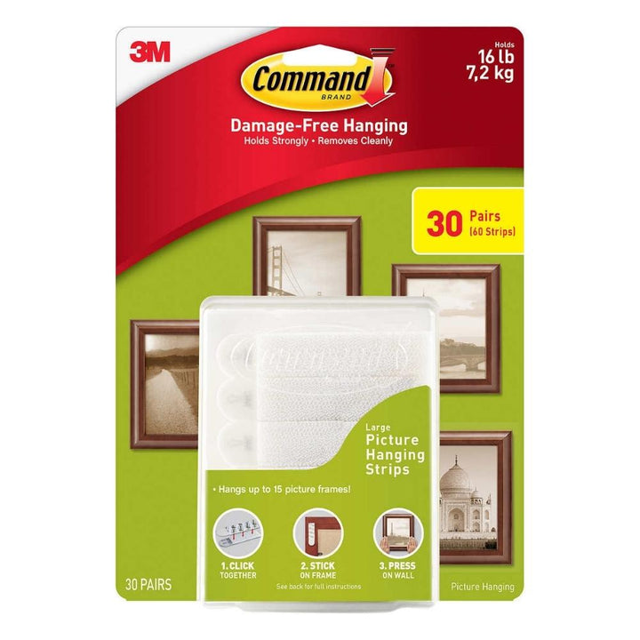 3M Command - Grandes bandes de suspension pour tableaux