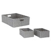 Baum Faux Wicker Basket - 3-Pack