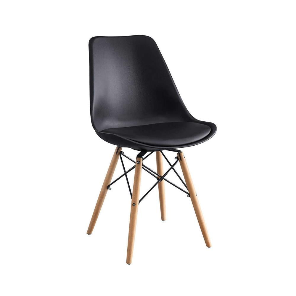 Bayside Furnishings - Ensemble de 2 chaises d'appoint capitonnées en cuir Eiffel
