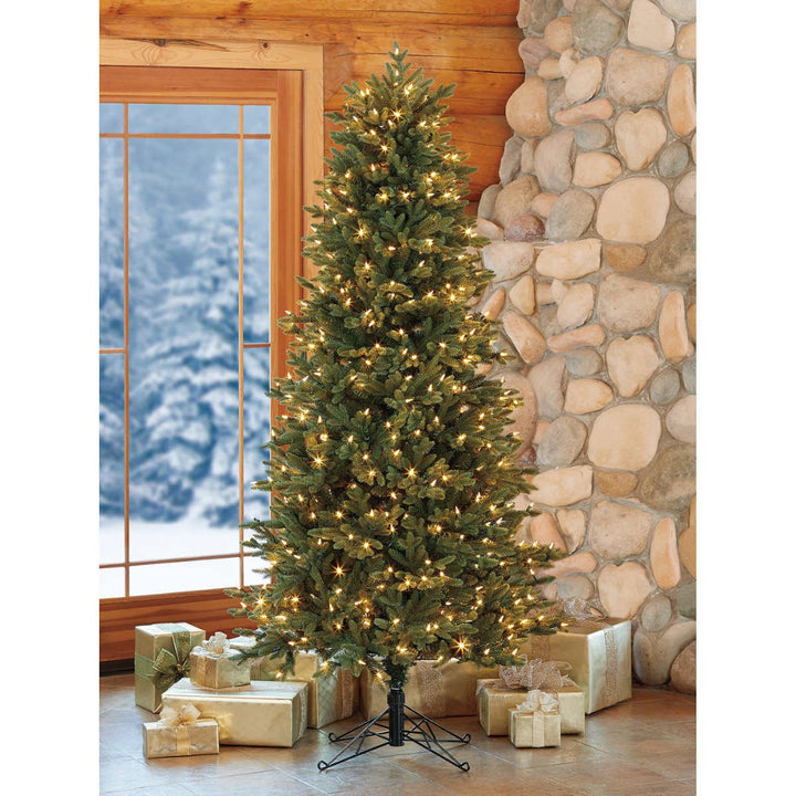 Aspen EZ Connect - Sapin de Noël artificiel illuminé élancé, 2 m (6,5 pi) avec 450 ampoules DEL SureBright