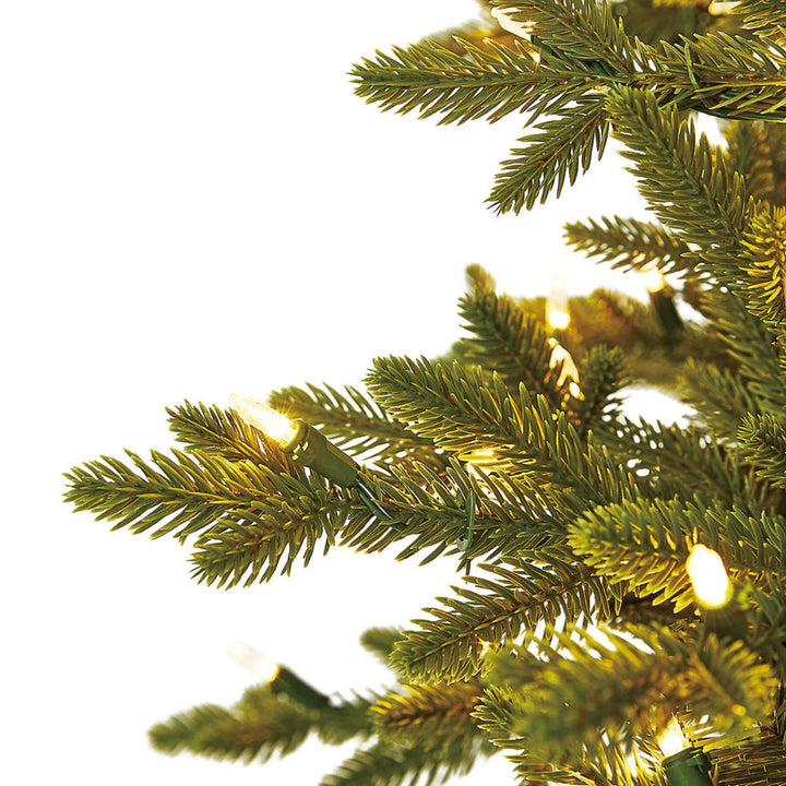 Aspen EZ Connect - Sapin de Noël artificiel illuminé élancé, 2 m (6,5 pi) avec 450 ampoules DEL SureBright
