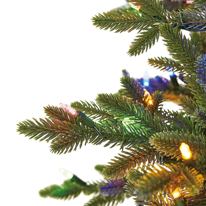 Aspen EZ Connect - Sapin de Noël artificiel illuminé élancé, 2 m (6,5 pi) avec 450 ampoules DEL SureBright