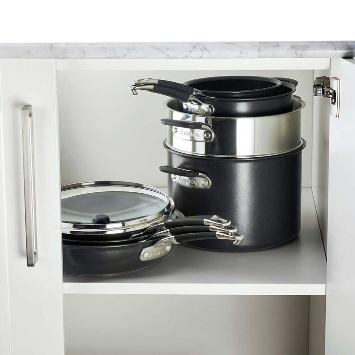 Anolon - Batterie de cuisine à anodisation dure, 10 pièces