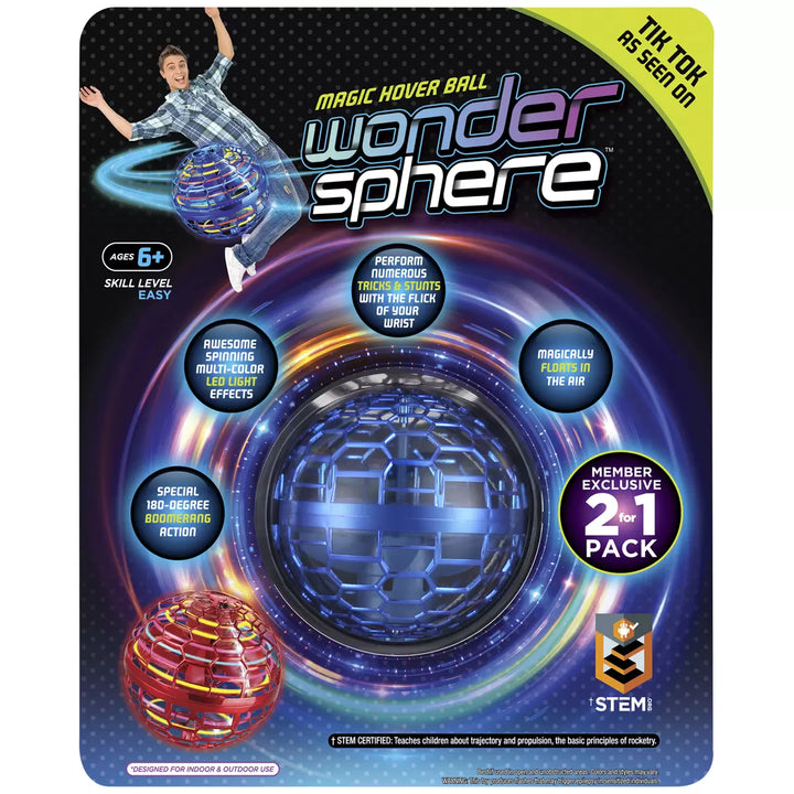 Wonder Sphere -  Ensemble de 2 balles volantes Magic Hover