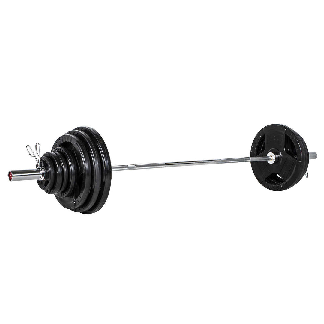 Inspire Fitness – Ensemble de barre olympique et plaques (300 lb total)
