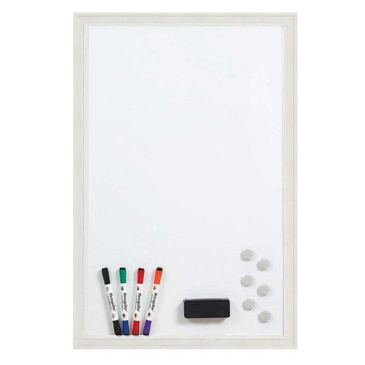 MessageStor - Magnetic Dry Erase Board with Accessories, 24" x 36"