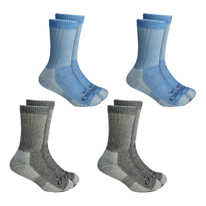 Hot Chillys - Chaussettes de randonnée, paquet de 4 paires