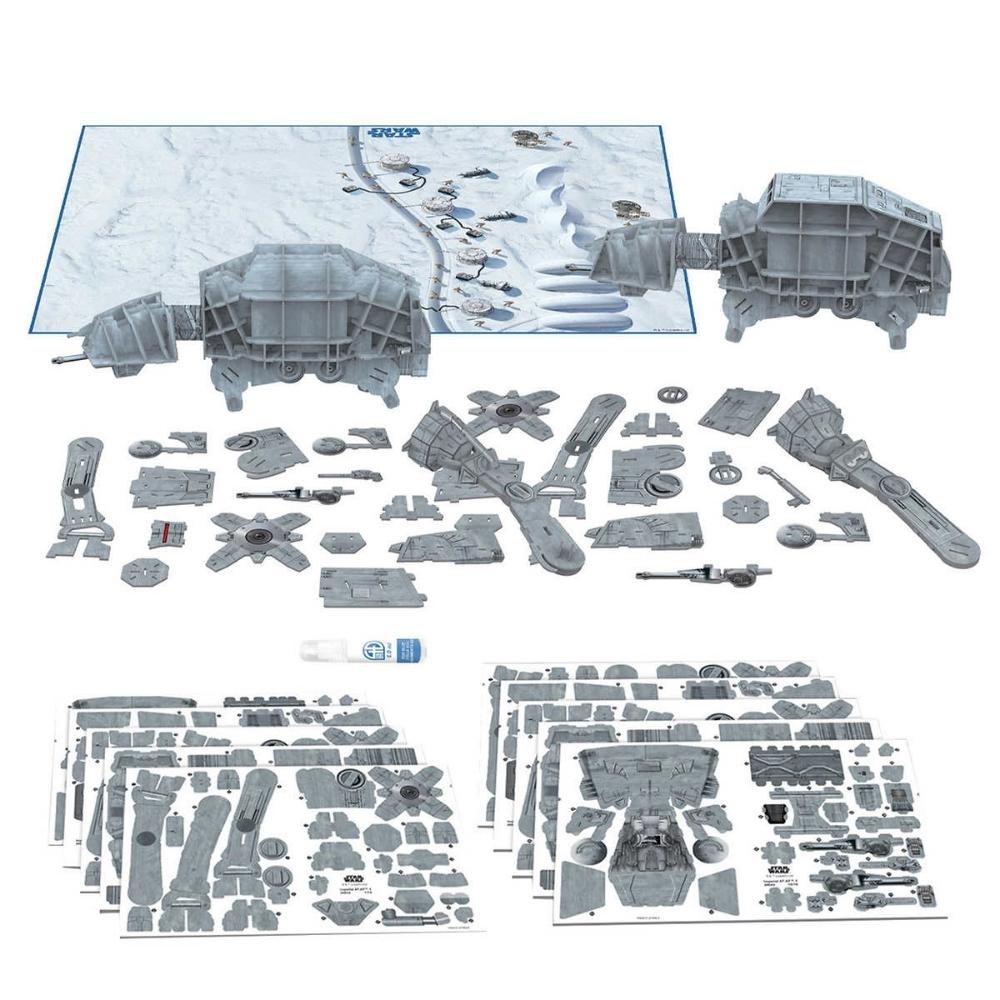 4D Cityscape - Modèle de papier de précision 3D