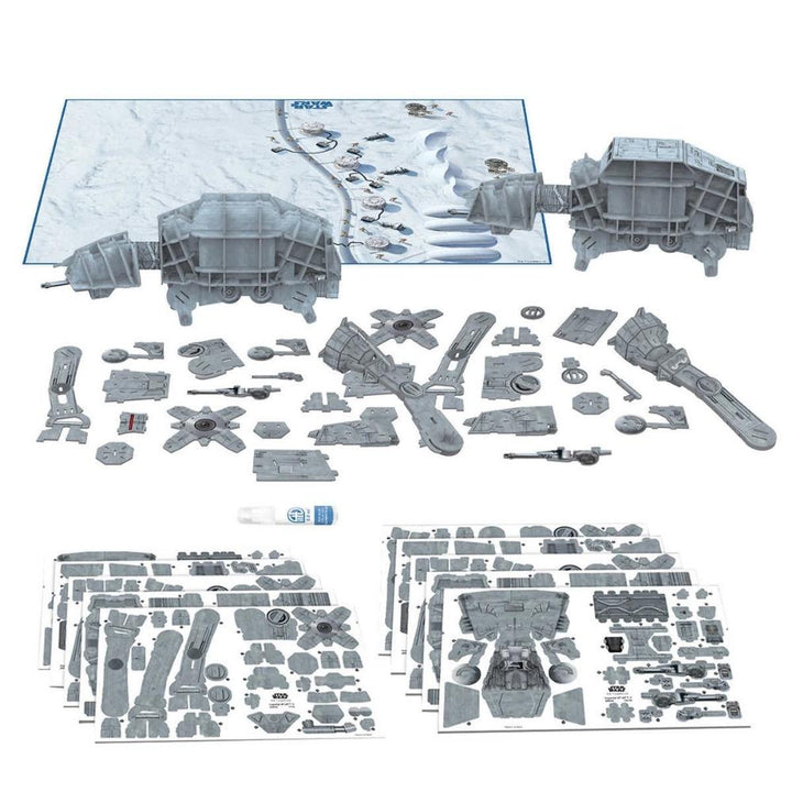 4D Cityscape - Modèle de papier de précision 3D