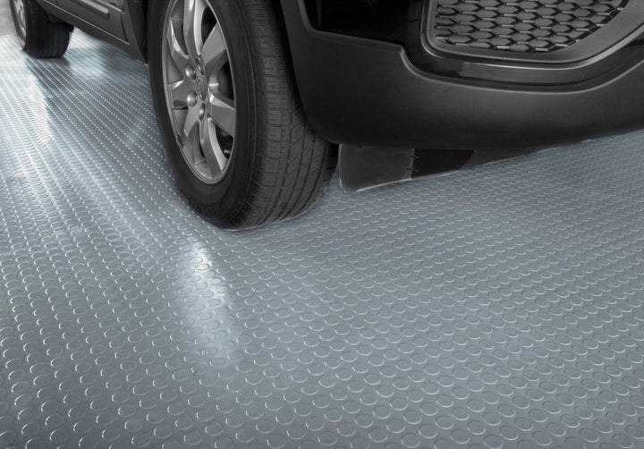 G-Floor 8.5' × 24' Roll-Out Flooring - Slate Grey